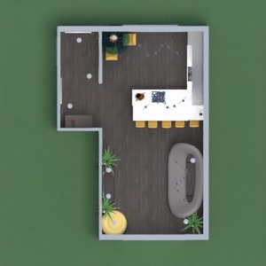 floorplans 独栋别墅 家具 客厅 厨房 照明 3d