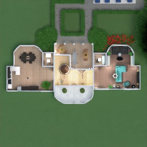 floorplans dom taras meble wystrój wnętrz łazienka sypialnia pokój dzienny kuchnia oświetlenie krajobraz jadalnia przechowywanie wejście 3d