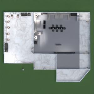 planos casa garaje cocina comedor arquitectura 3d