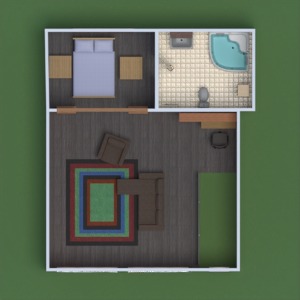 floorplans apartment house furniture bathroom bedroom garage kitchen dining room storage 3d