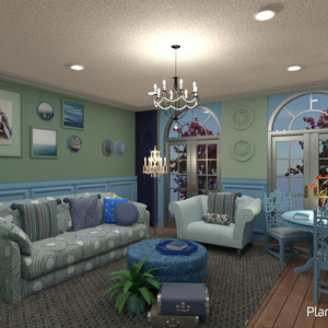 planos casa muebles decoración salón hogar 3d