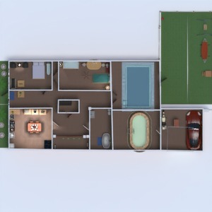 floorplans maison chambre à coucher 3d