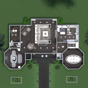 planos casa salón hogar arquitectura 3d