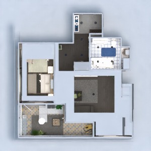floorplans 公寓 家具 装饰 diy 浴室 卧室 客厅 厨房 照明 改造 家电 储物室 单间公寓 玄关 3d