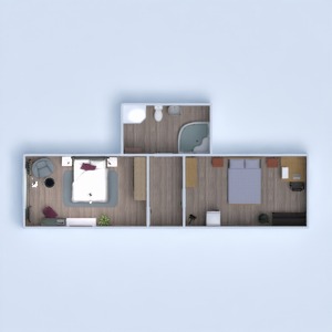 floorplans łazienka sypialnia 3d