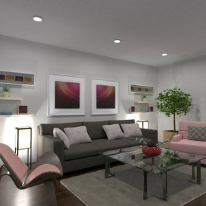planos muebles decoración salón iluminación trastero 3d
