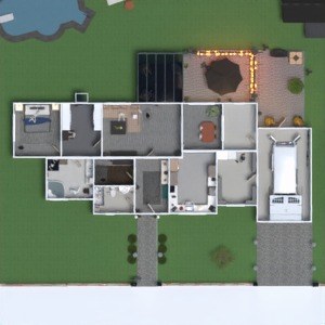 planos descansillo terraza apartamento garaje trastero 3d