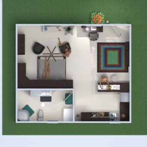 planos casa muebles decoración dormitorio cocina arquitectura trastero 3d