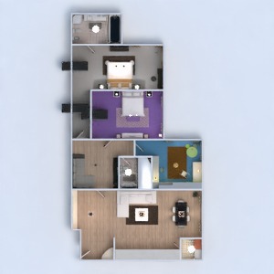 planos apartamento habitación infantil 3d