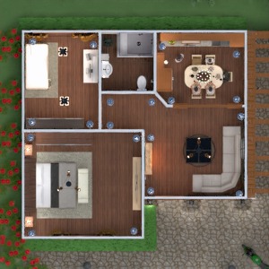floorplans dom meble wystrój wnętrz łazienka sypialnia pokój dzienny kuchnia na zewnątrz pokój diecięcy oświetlenie krajobraz 3d