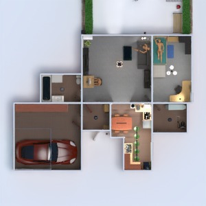планировки дом гостиная 3d