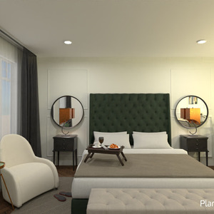 planos apartamento decoración dormitorio iluminación arquitectura 3d