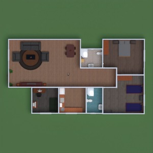 floorplans wohnung haus möbel dekor do-it-yourself badezimmer schlafzimmer küche kinderzimmer haushalt architektur 3d