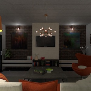 floorplans baldai dekoras svetainė apšvietimas 3d