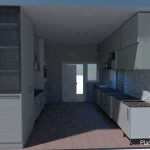 floorplans 厨房 改造 3d