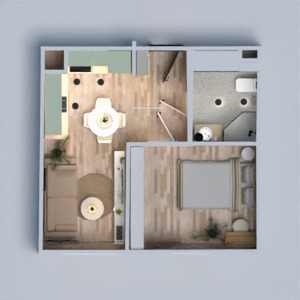planos apartamento decoración cuarto de baño cocina arquitectura 3d