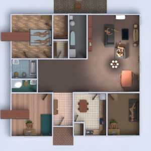 floorplans 独栋别墅 3d