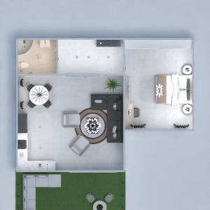 floorplans 独栋别墅 家具 浴室 客厅 照明 3d
