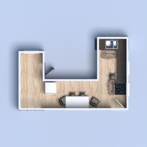 floorplans virtuvė kavinė 3d