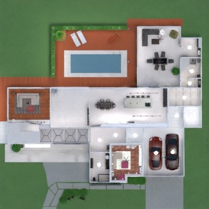 floorplans namas terasa dekoras pasidaryk pats miegamasis garažas virtuvė apšvietimas valgomasis аrchitektūra prieškambaris 3d