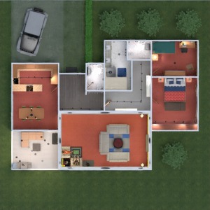floorplans butas namas vonia miegamasis svetainė virtuvė eksterjeras vaikų kambarys apšvietimas valgomasis аrchitektūra prieškambaris 3d