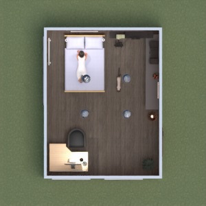 planos apartamento muebles decoración dormitorio hogar 3d