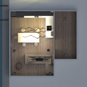 floorplans pokój dzienny kuchnia jadalnia mieszkanie typu studio 3d