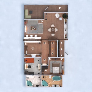 floorplans butas terasa baldai dekoras pasidaryk pats vonia miegamasis virtuvė apšvietimas namų apyvoka аrchitektūra 3d