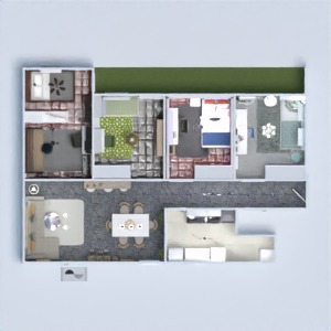 floorplans mieszkanie dom taras meble wystrój wnętrz 3d