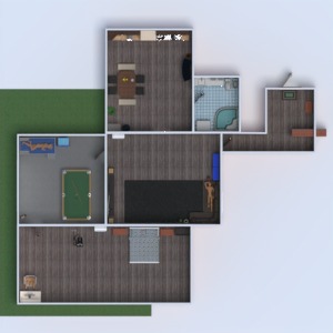 floorplans appartement diy salle de bains salon cuisine entrée 3d