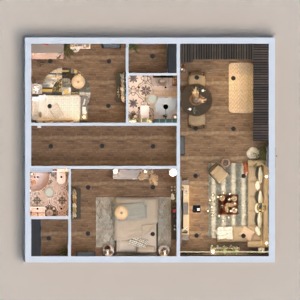 floorplans house terrace living room garage entryway 3d