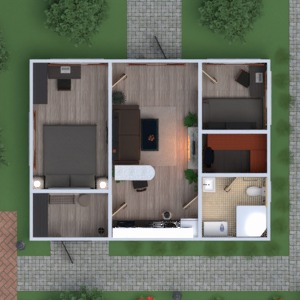 планировки дом ландшафтный дизайн 3d