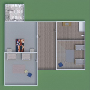 floorplans eksterjeras vaikų kambarys 3d