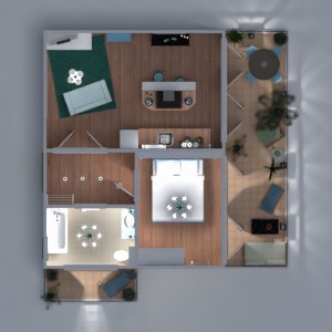 floorplans appartement terrasse meubles décoration diy salle de bains chambre à coucher salon cuisine eclairage maison salle à manger architecture espace de rangement entrée 3d