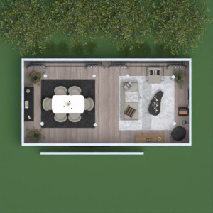 планировки гостиная столовая 3d