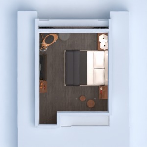 floorplans appartement meubles décoration chambre à coucher 3d