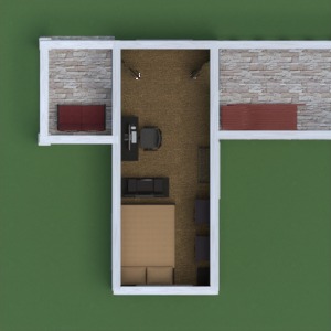floorplans casa varanda inferior área externa paisagismo utensílios domésticos 3d