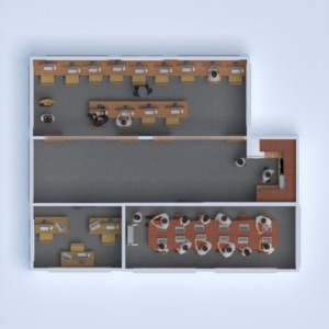 floorplans wystrój wnętrz kuchnia biuro mieszkanie typu studio 3d