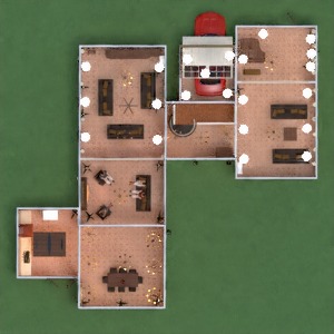 floorplans 独栋别墅 家具 装饰 客厅 车库 厨房 餐厅 结构 3d