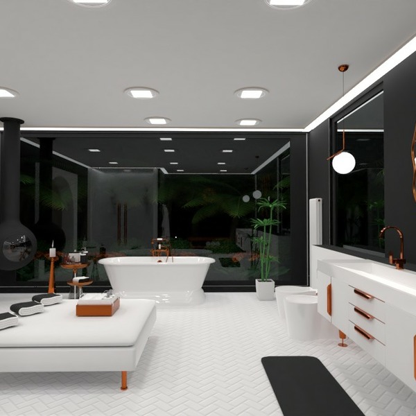 floor plans muebles decoración cuarto de baño exterior iluminación 3d