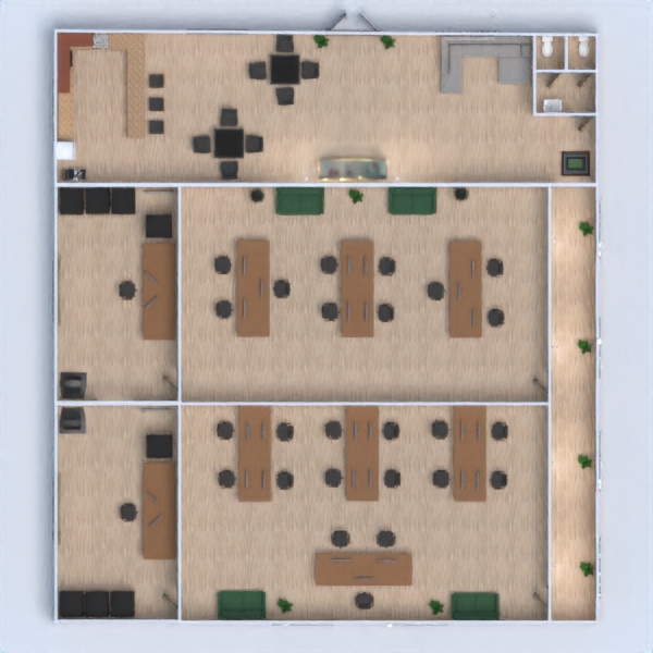 floor plans biuro mieszkanie typu studio 3d