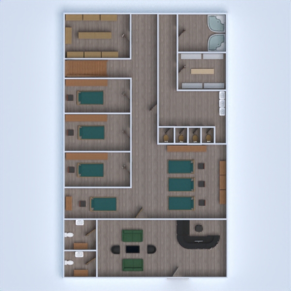 floor plans área externa 3d