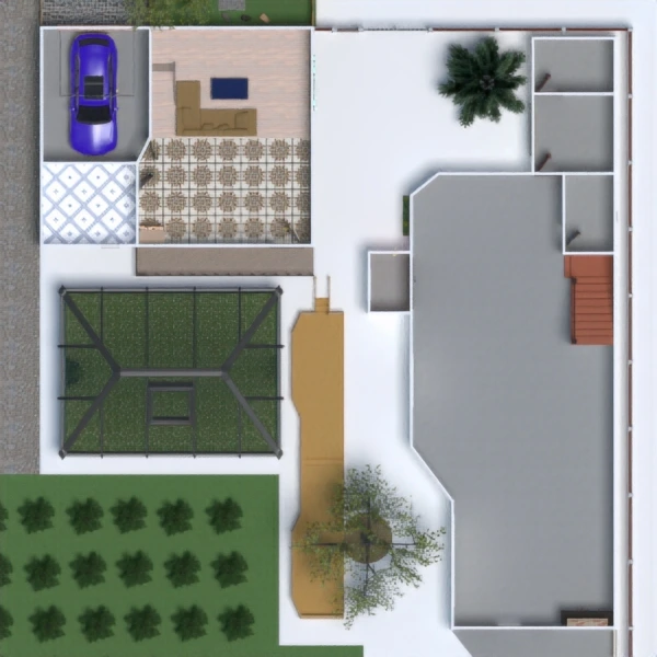floor plans cocina despacho comedor exterior casa 3d
