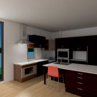 floor plans namas terasa baldai miegamasis svetainė garažas virtuvė valgomasis 3d