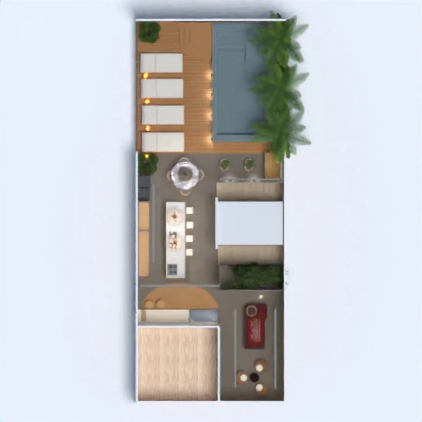 floor plans 独栋别墅 装饰 户外 照明 结构 3d