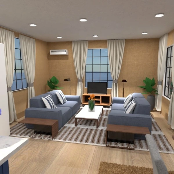 floor plans dom sypialnia pokój dzienny kuchnia architektura 3d