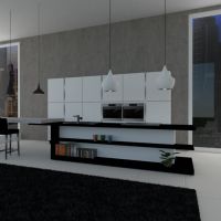 floor plans apartamento mobílias quarto cozinha iluminação sala de jantar arquitetura 3d