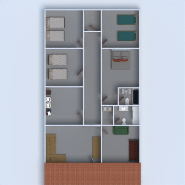 floor plans storage entryway kitchen apartment furniture 3d