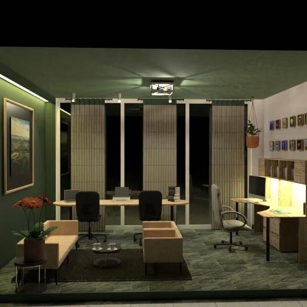 floor plans decoración iluminación despacho muebles 3d