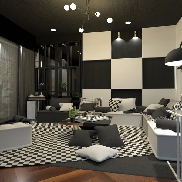 floor plans furniture decor living room lighting household 3d